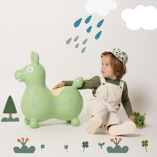 【予約:5月上旬より順次お届け】【記念日プリントオーダー/ふくらましラッピングでお届け】 乗用ロディ LaLa(クローバー)