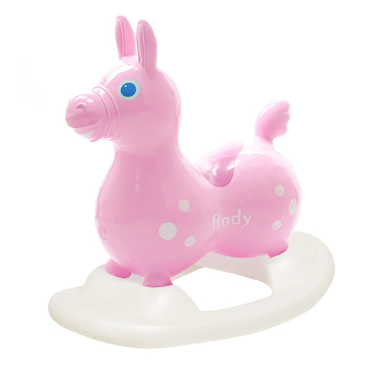 【セットでお得】乗用ロディ (ベビーピンク) ロッキングベースセット