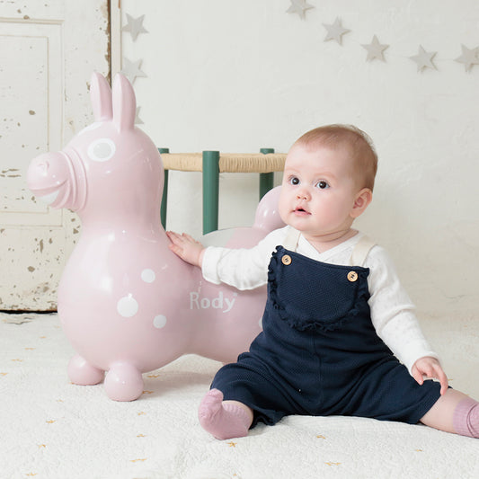 【予約:5月上旬より順次お届け】【記念日プリントオーダー/ふくらましラッピングでお届け】 乗用ロディ nino nino(ピンク)