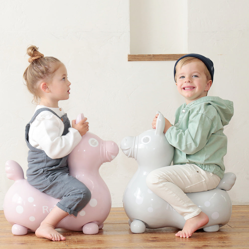 【セットでお得】乗用ロディ nino nino (グレー) ロッキングベースセット