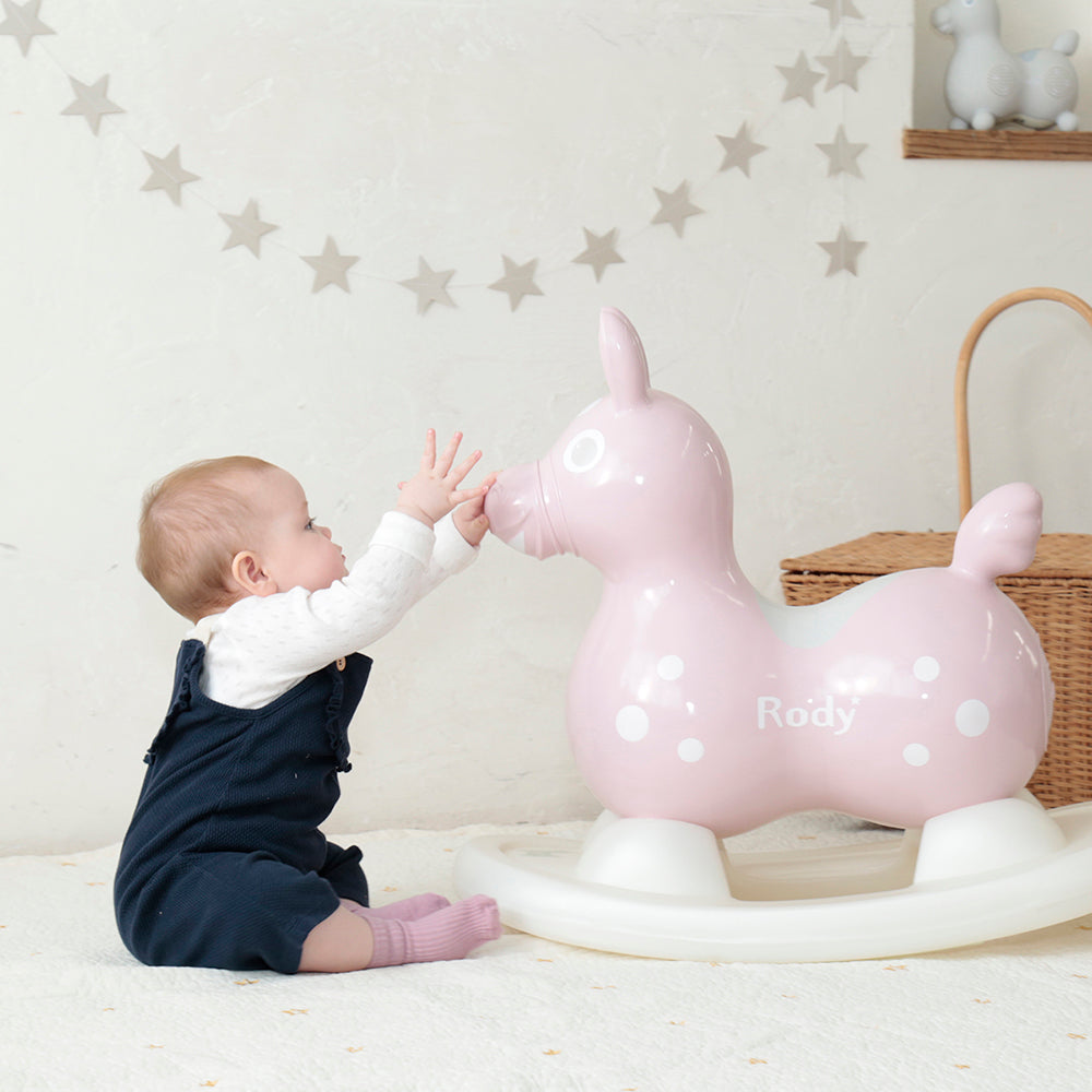 【セットでお得】乗用ロディ nino nino (グレー) ロッキングベースセット