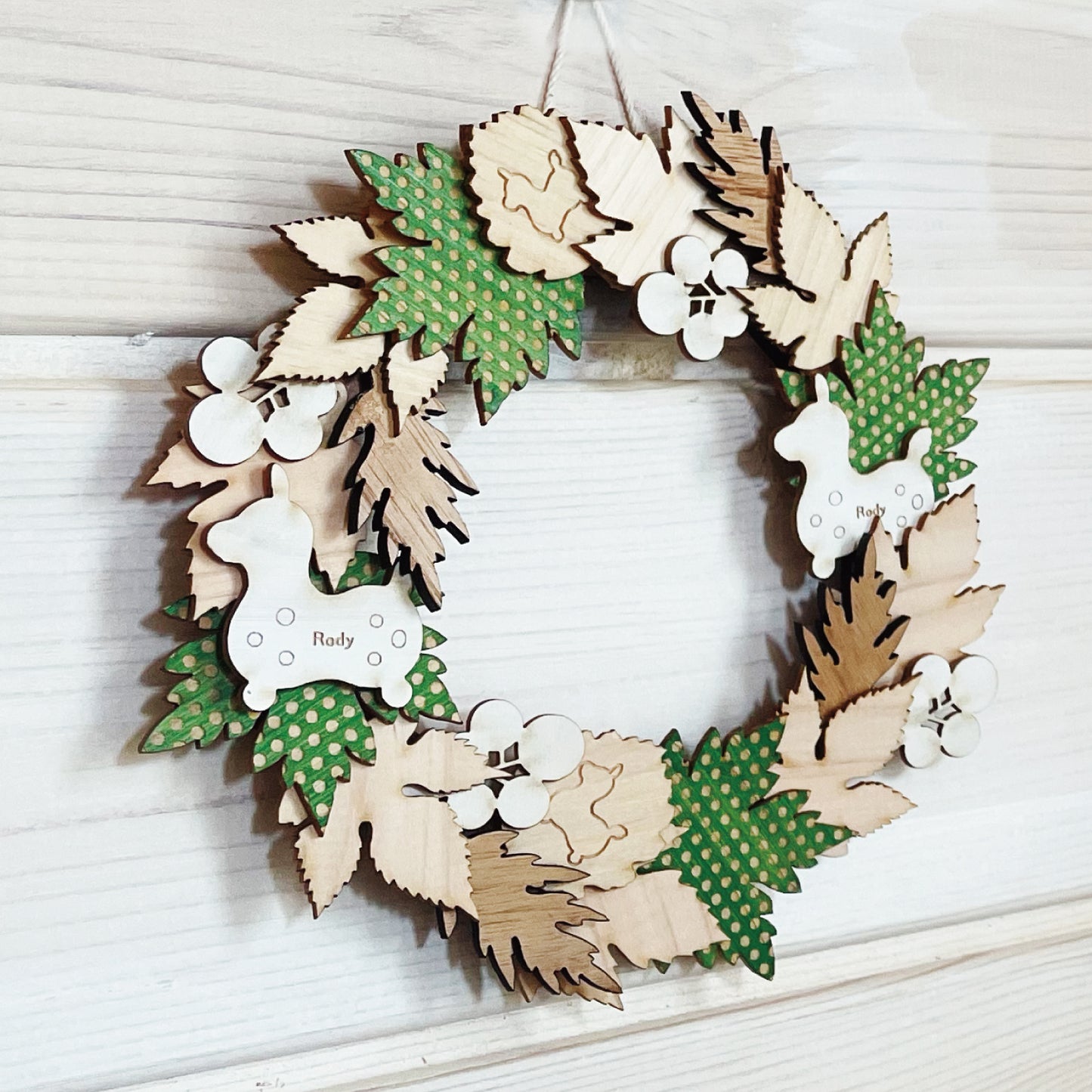 ロディ 木製リースキット(Wooden Wreath)made in JAPAN