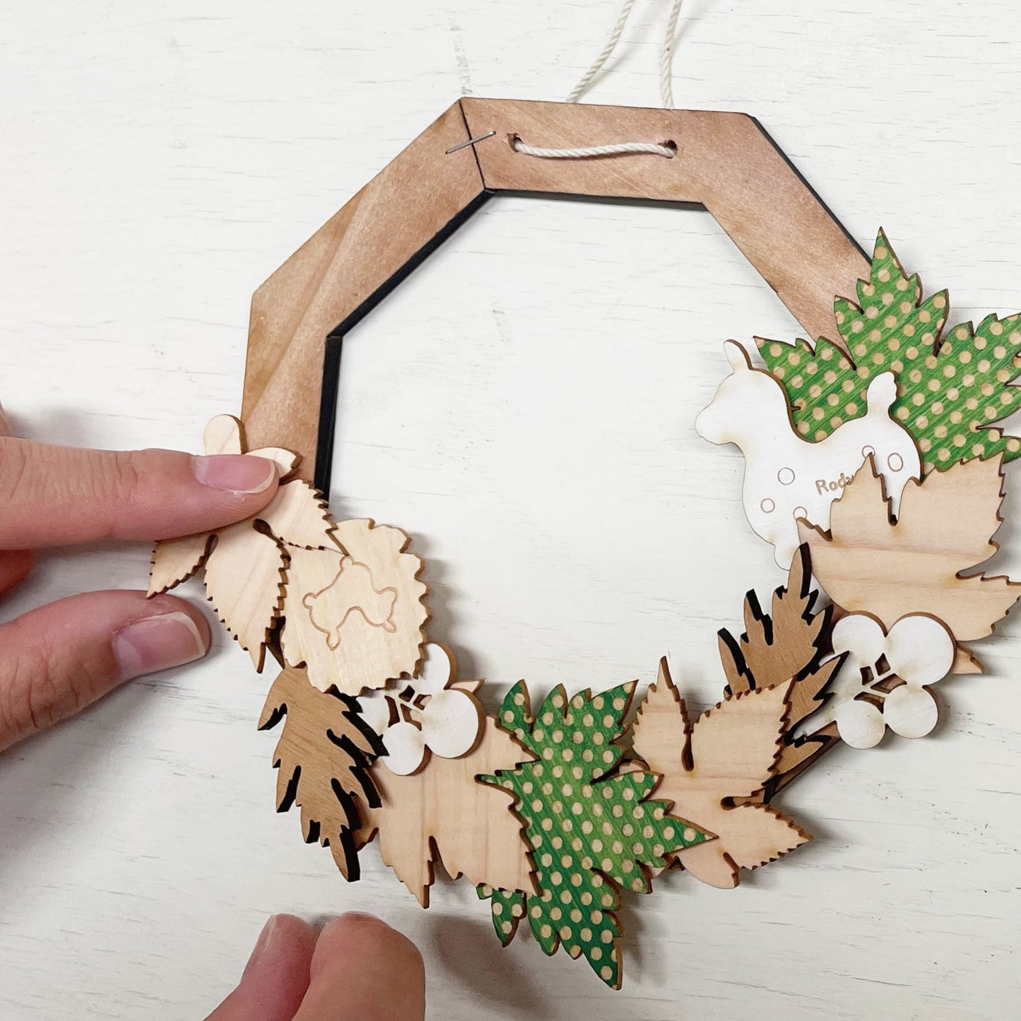 ロディ 木製リースキット(Wooden Wreath)made in JAPAN