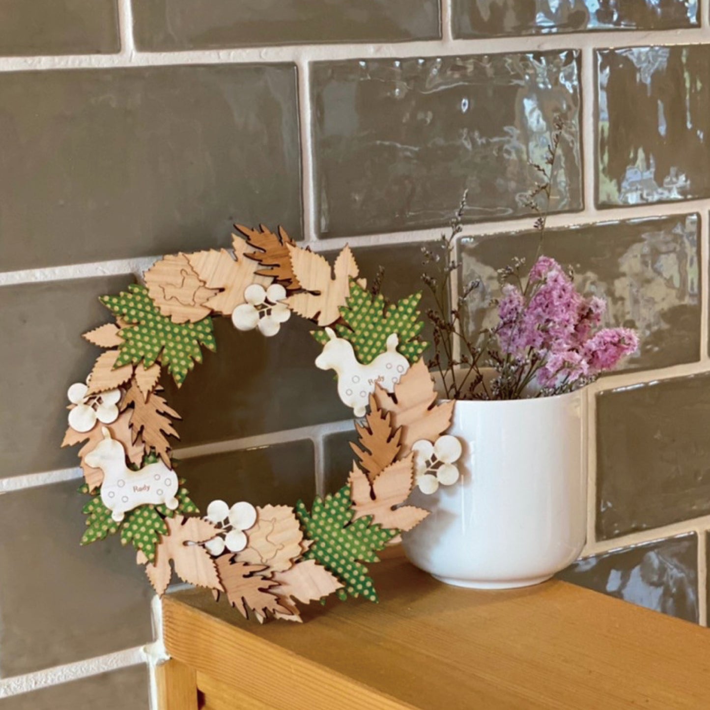 ロディ 木製リースキット(Wooden Wreath)made in JAPAN