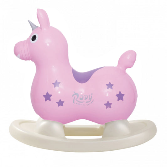 【セットでお得】乗用ロディ マジカル ユニコーン (ライトピンク) ロッキングベースセット