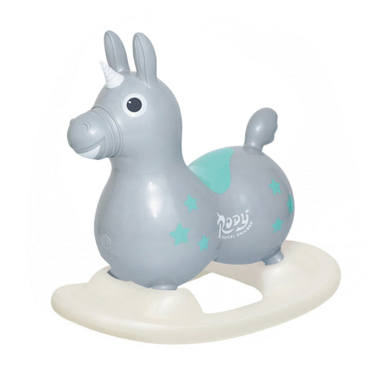 【セットでお得】乗用ロディ マジカル ユニコーン (シルバーグレイ)ロッキングベースセット