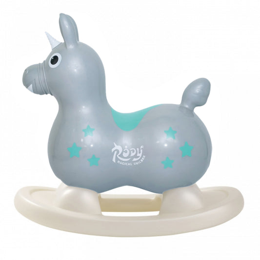 【セットでお得】乗用ロディ マジカル ユニコーン (シルバーグレイ)ロッキングベースセット