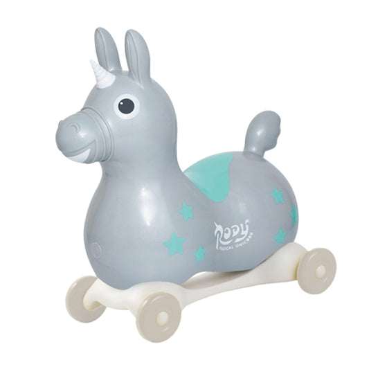 【セットでお得】乗用ロディ マジカル ユニコーン (シルバーグレイ) スピーディーローラーセット