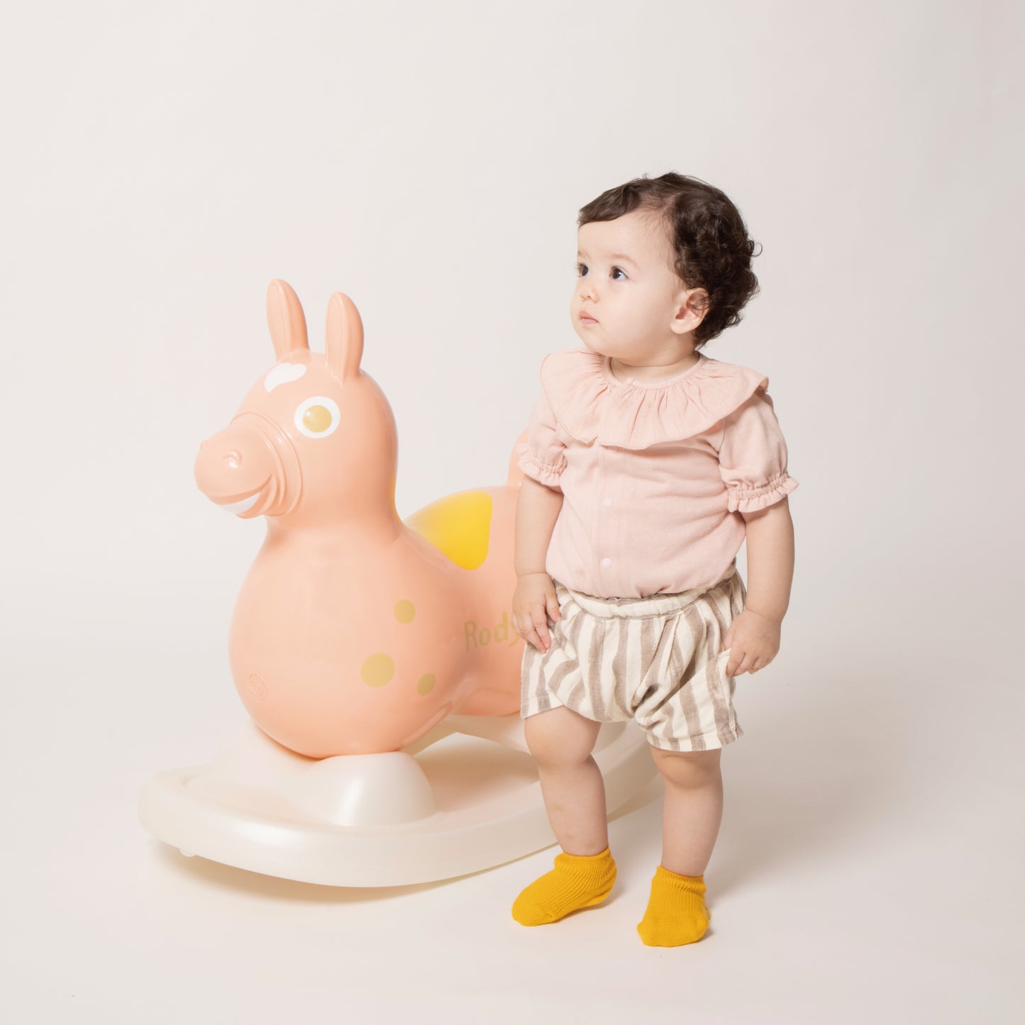 【5月上旬入荷予定】【公式限定】【セットでお得】乗用ロディ LaLa(コーラル) ロッキングベースセット