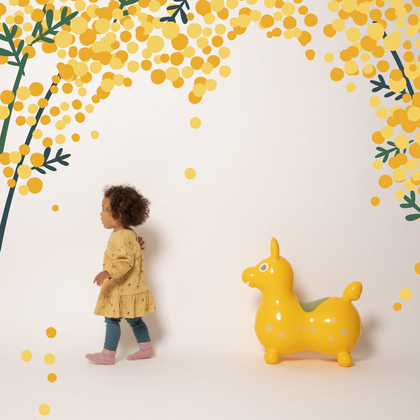 【5月上旬入荷予定】【公式限定】【セットでお得】乗用ロディ LaLa(ミモザ) ロッキングベースセット
