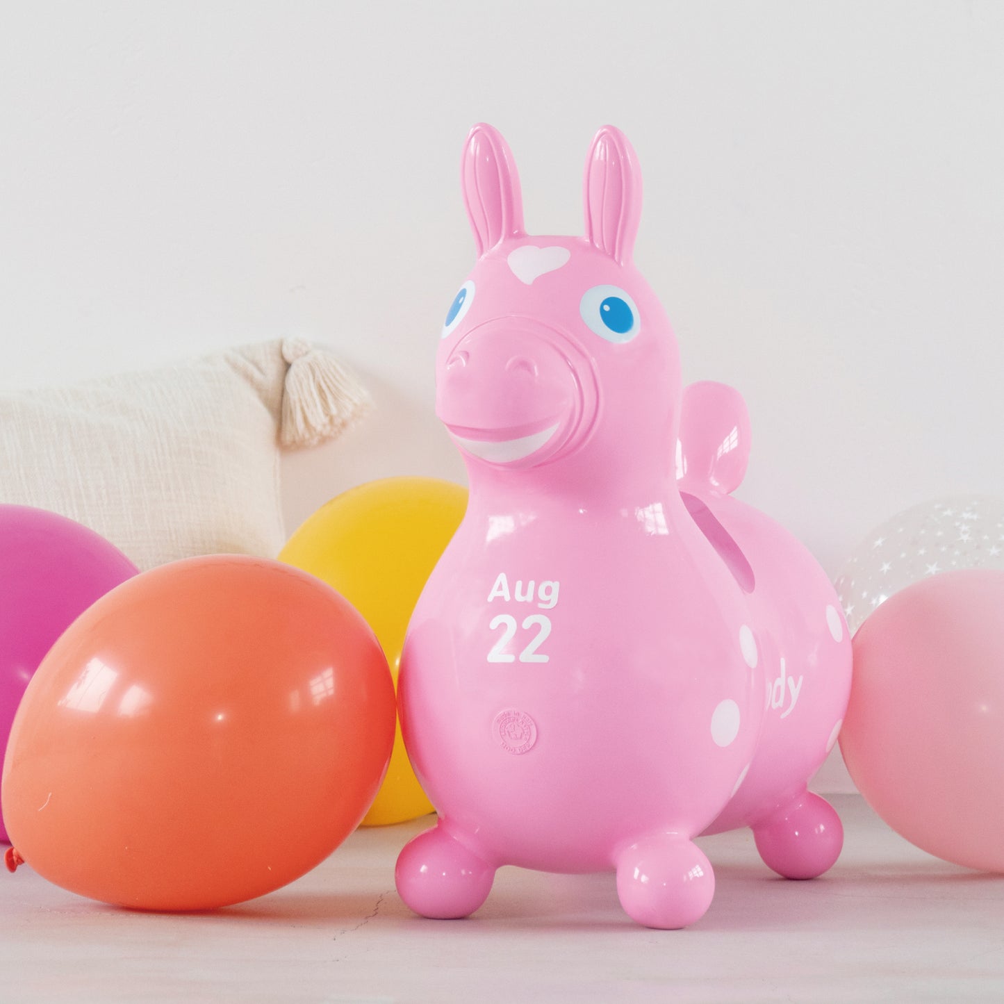 【入荷未定】【記念日プリントオーダー/ふくらましラッピングでお届け】 乗用ロディ(ベビーイエロー)
