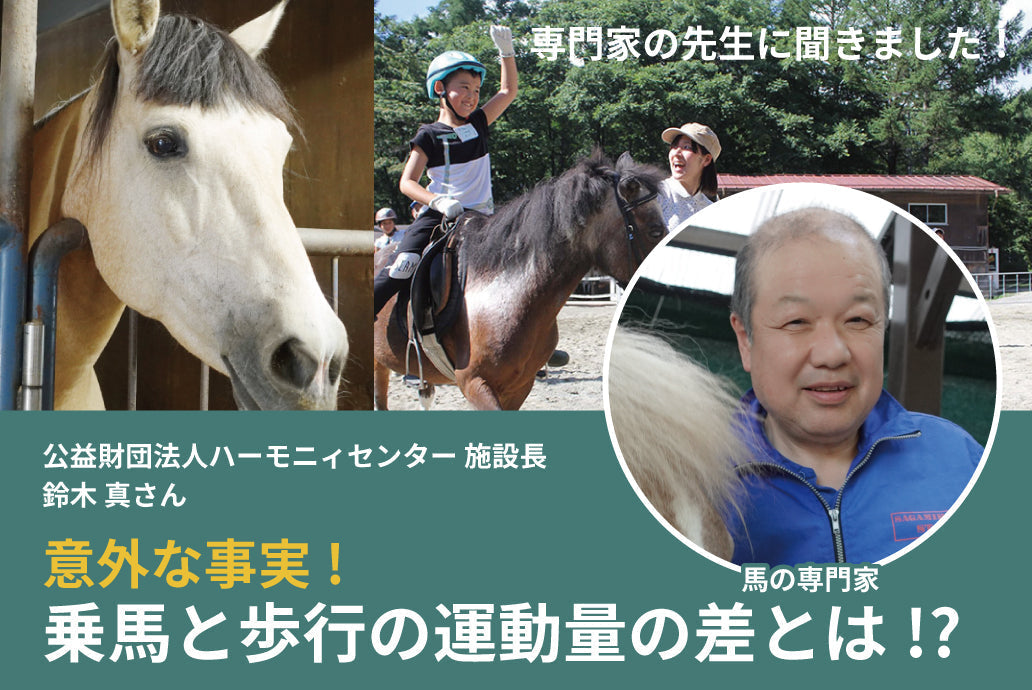 【専門家に聞きました】意外な事実。乗馬と歩行の運動量の差は!?　馬（ロディ）がつなぐ心と身体