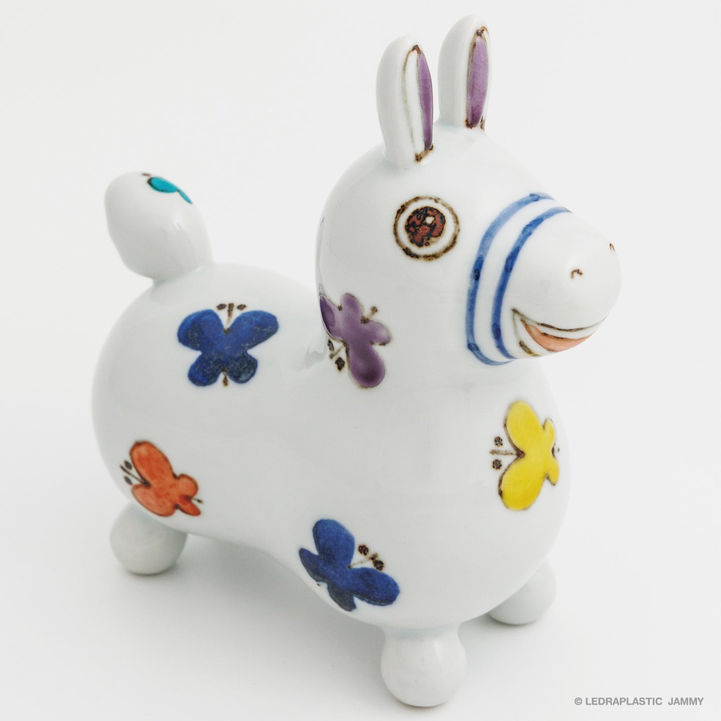 【1月末より順次発送】九谷焼ロディ 色絵蝶々（徳永遊心作）【ラッピング不可】