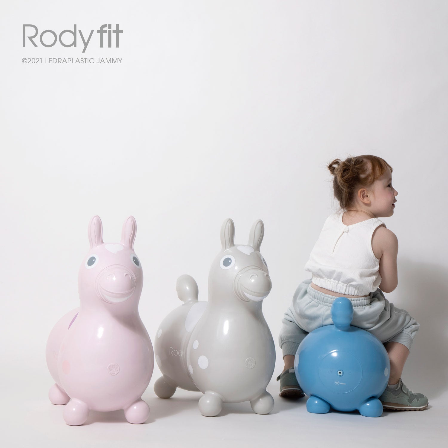 終売】【フィットネスマット付】乗用ロディ Rody fit（パールグレー